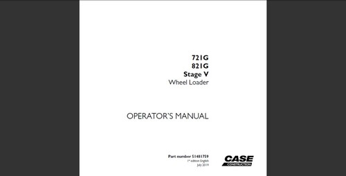 Case 721g 821g stage - stage, wheel
