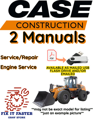 Case 821e wheel loader - case, manual