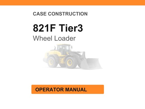Case 821f tier3 wheel loader - 821f,