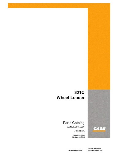 Case 821c wheel - case, parts